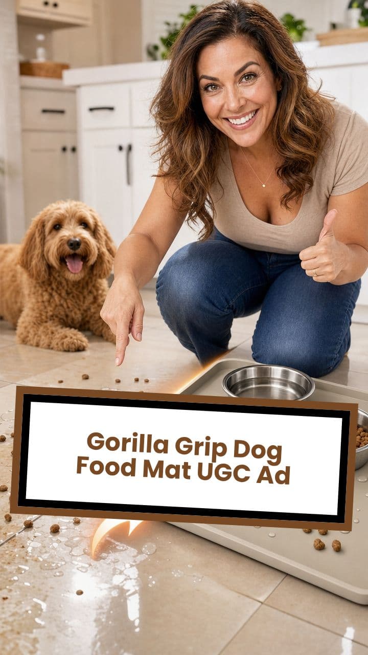 Gorilla Grip Dog Food Mat UGC Ad