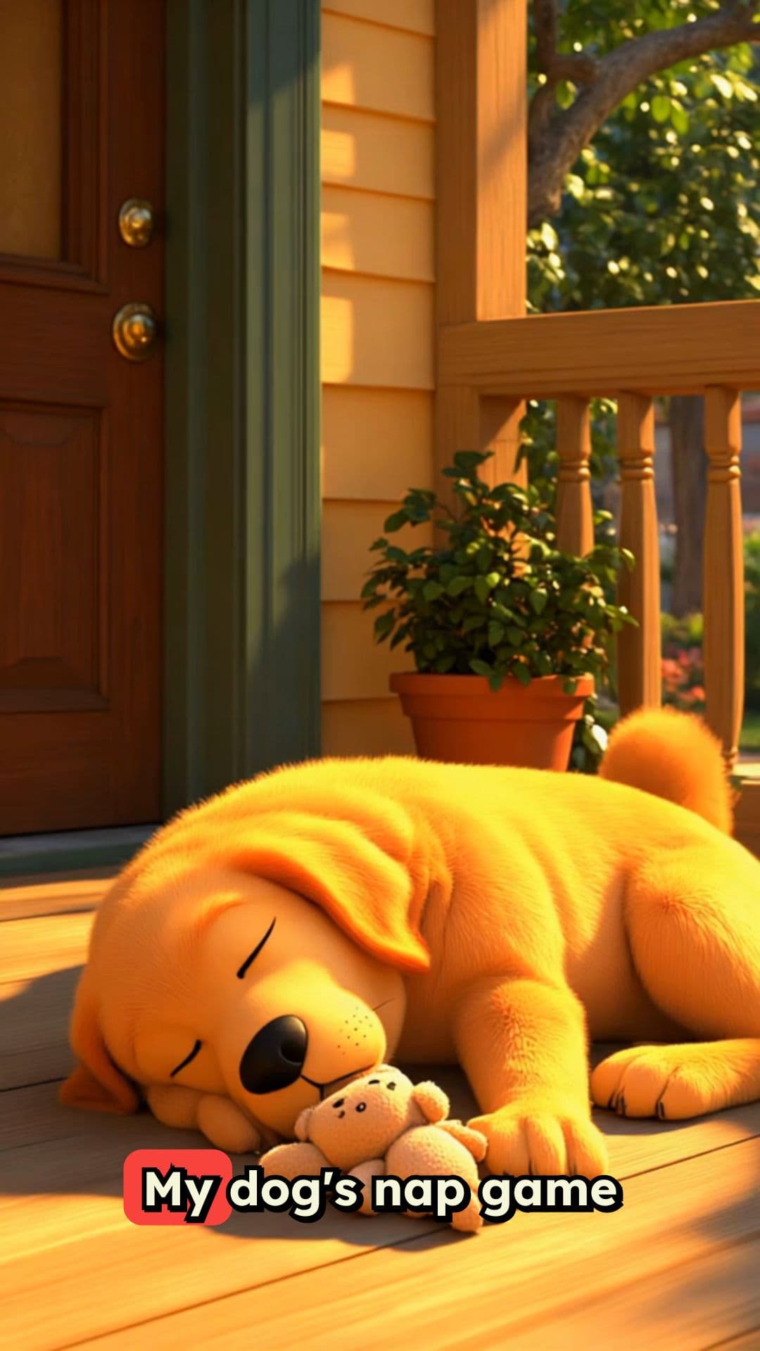 Nap Time Delivery: Baby and Dog Duo