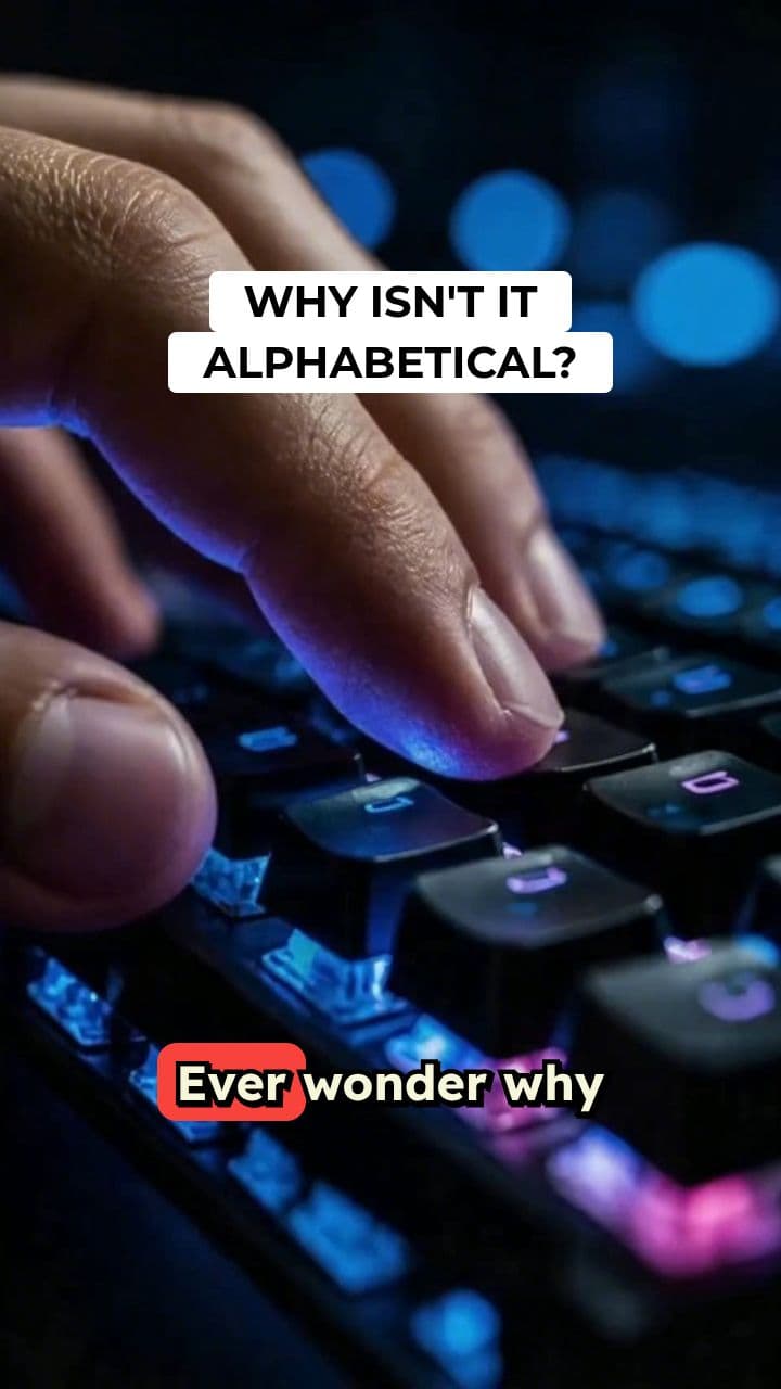 Why Keyboards Aren't Alphabetical