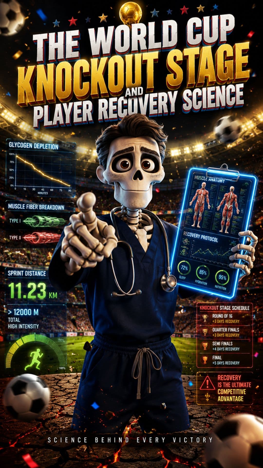 The World Cup Knockout Stage and Player Recovery Science