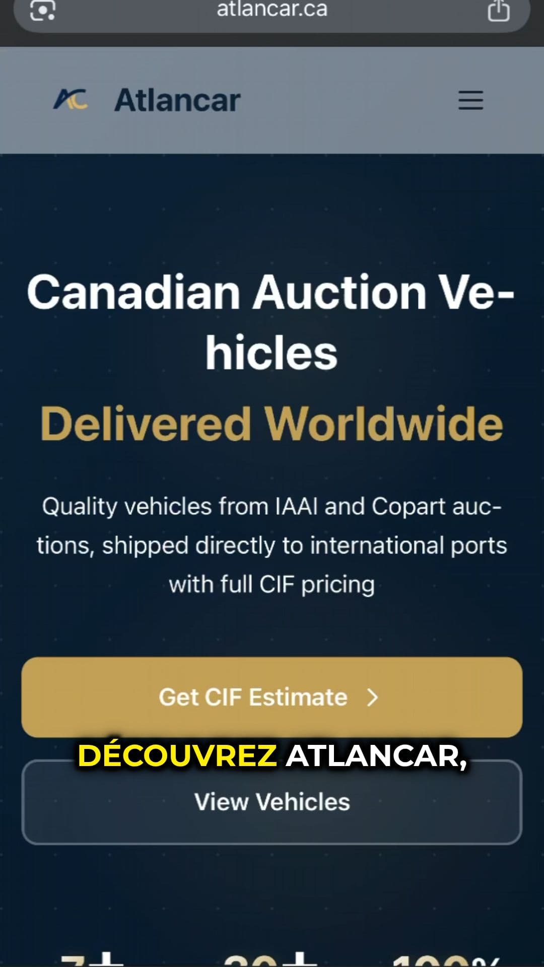 Atlancar - Votre passerelle vers l'export automobile mondial