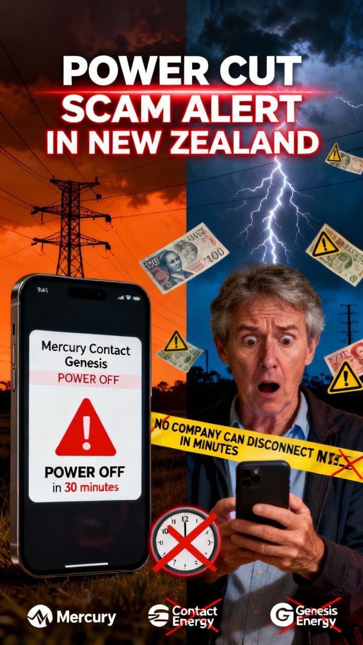 Power Cut Scam Alert in New Zealand