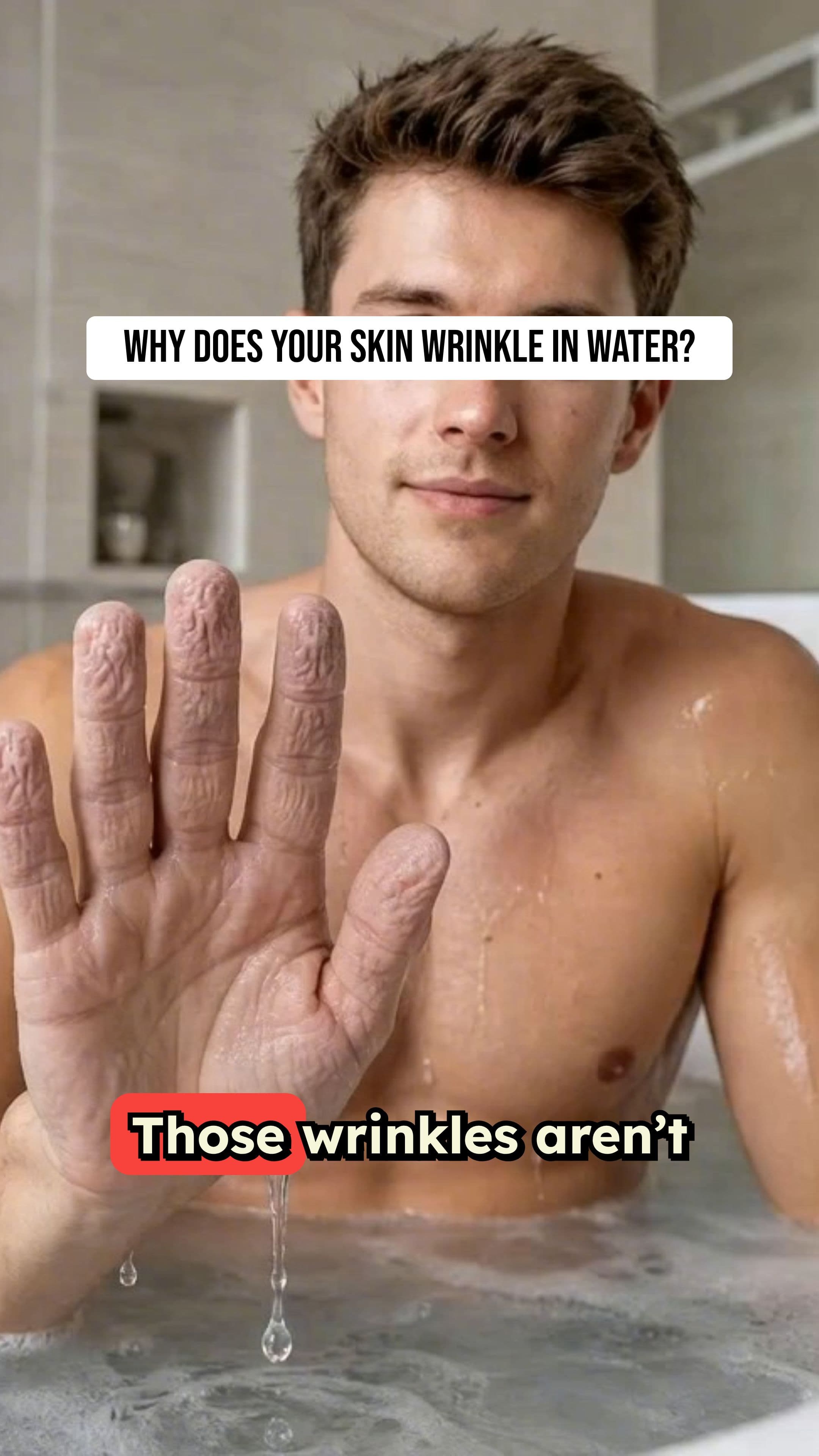 Why Your Skin Wrinkles in Water