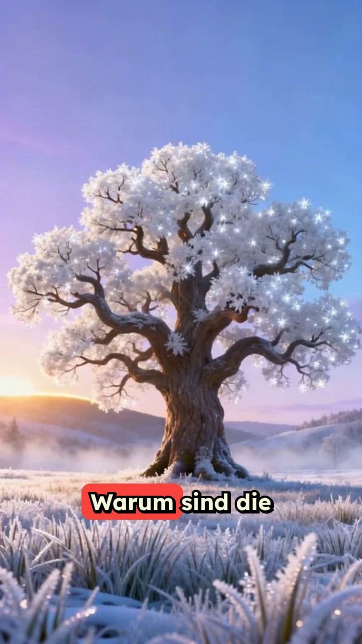 Warum Bäume im Winter weiß werden