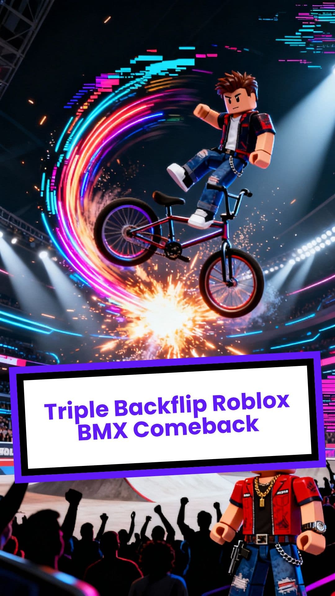 Triple Backflip Roblox BMX Comeback