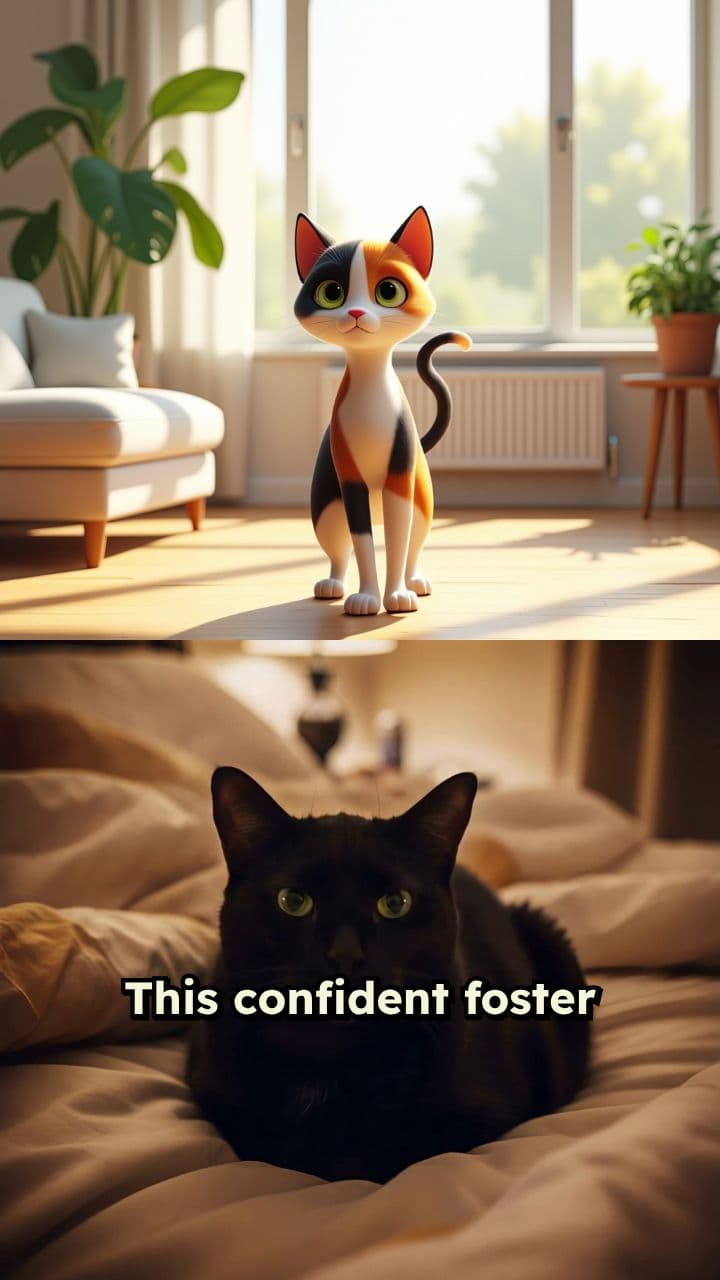 A Confident Cat Finds Home