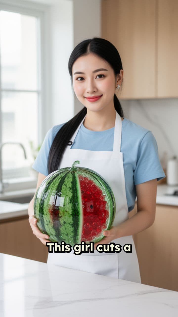 Edible Glass Watermelon Cubes