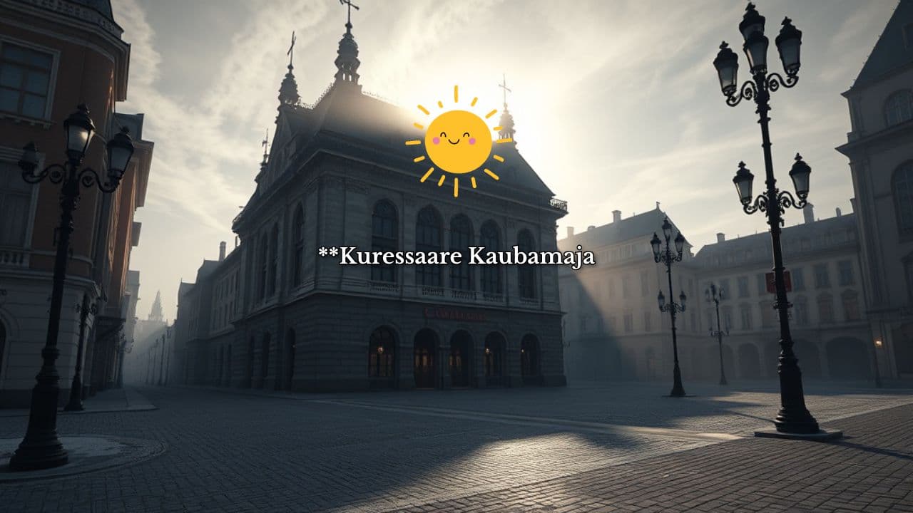 Keskpäevane Varjud Kaubamaja Ees