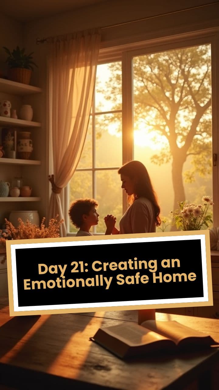 Day 21: Creating an Emotionally Safe Home