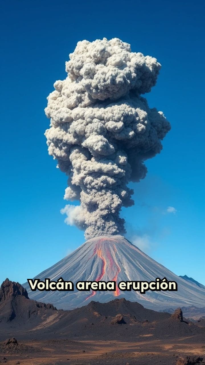 Erupción del Volcán Arena en Costa Rica
