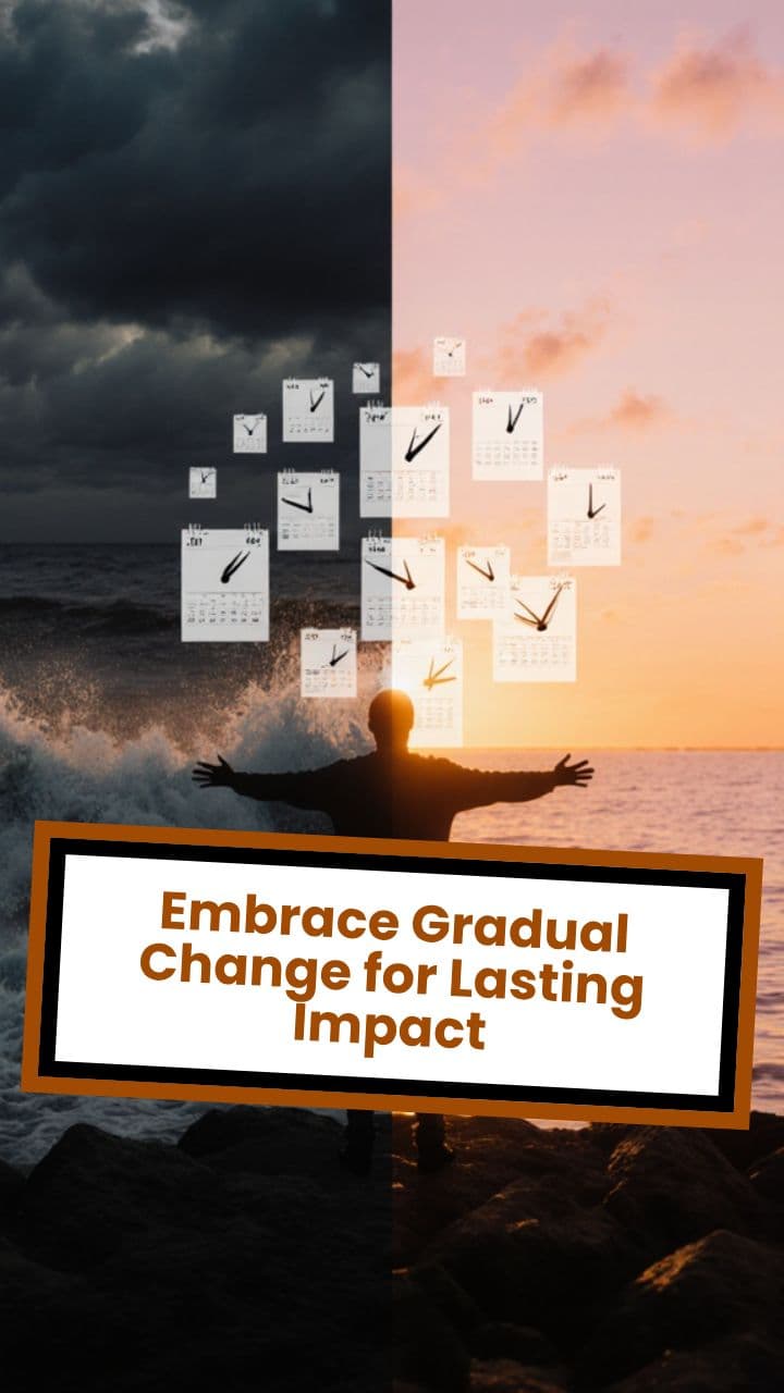 Embrace Gradual Change for Lasting Impact