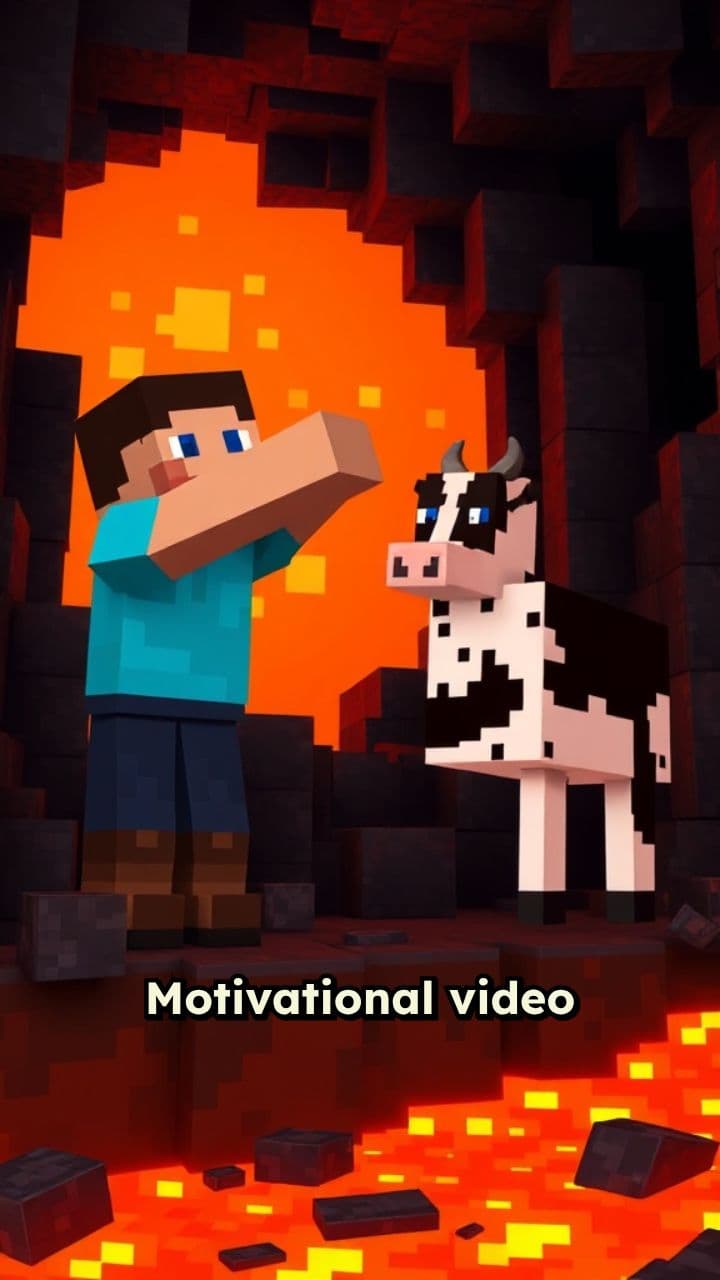 Steve's Heroic Rescue in Minecraft