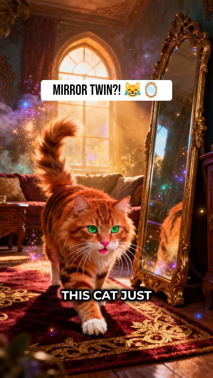 Cat Gets Confused by Mirror Cat 😹🪞