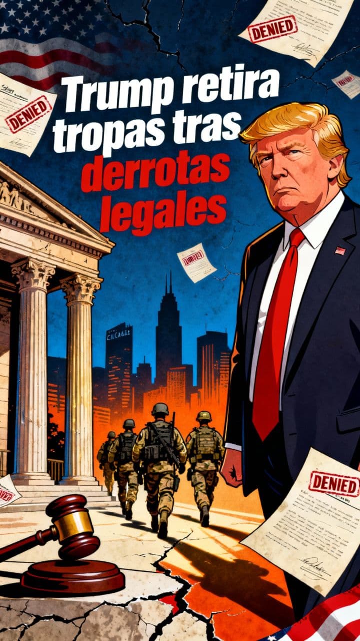 Trump retira tropas tras derrotas legales