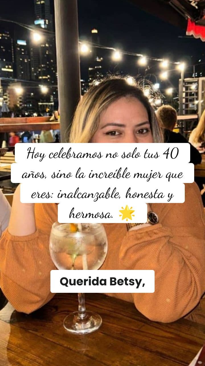 Feliz Cumpleaños Betsy