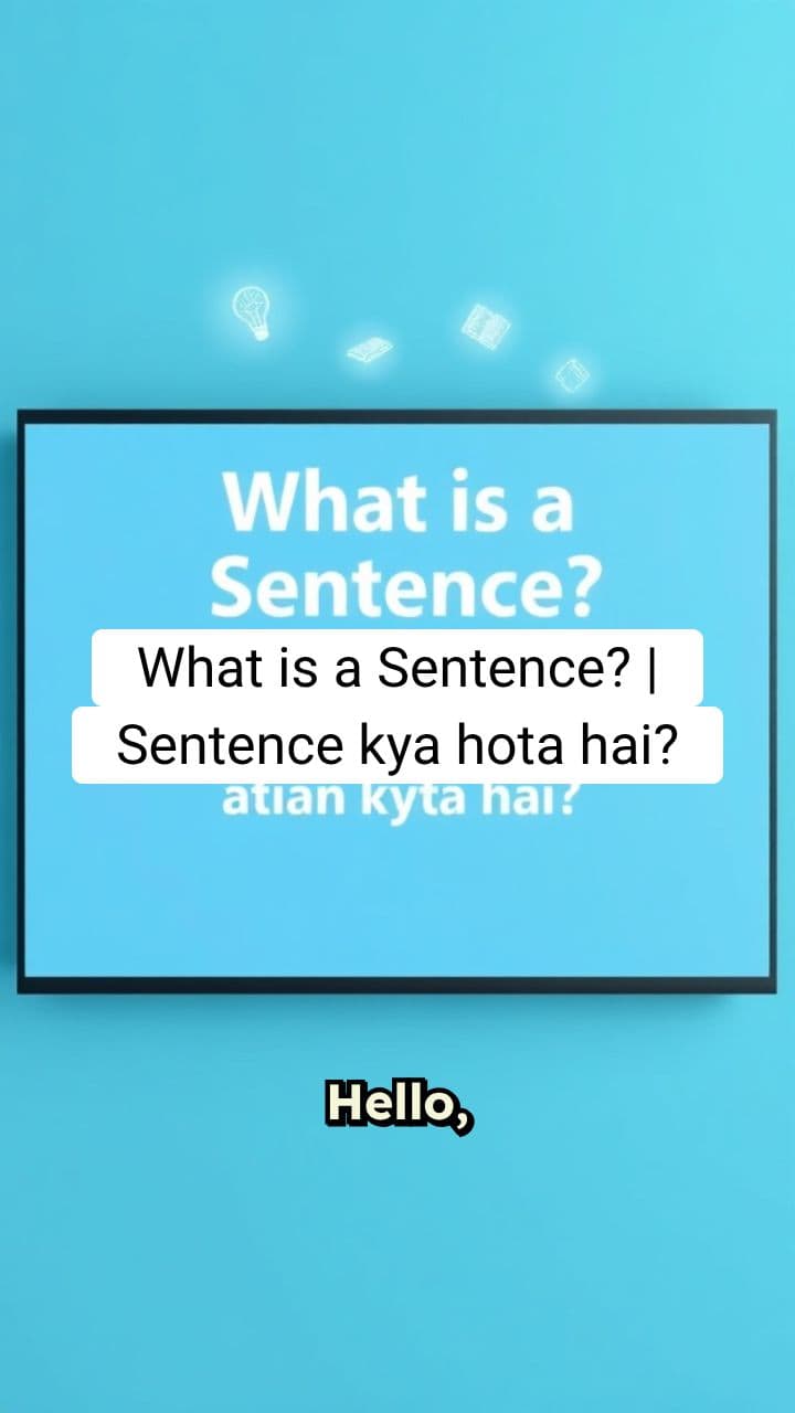 What is a Sentence? | English for Beginners