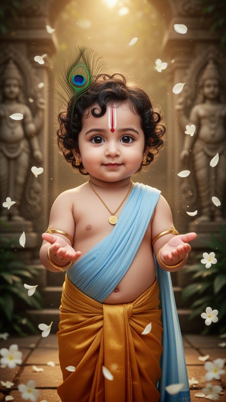 New Year Blessings from Little Krishna