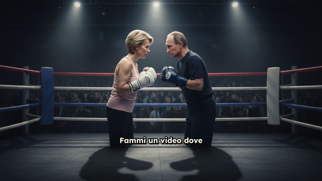 Von der Leyen contro Putin sul ring