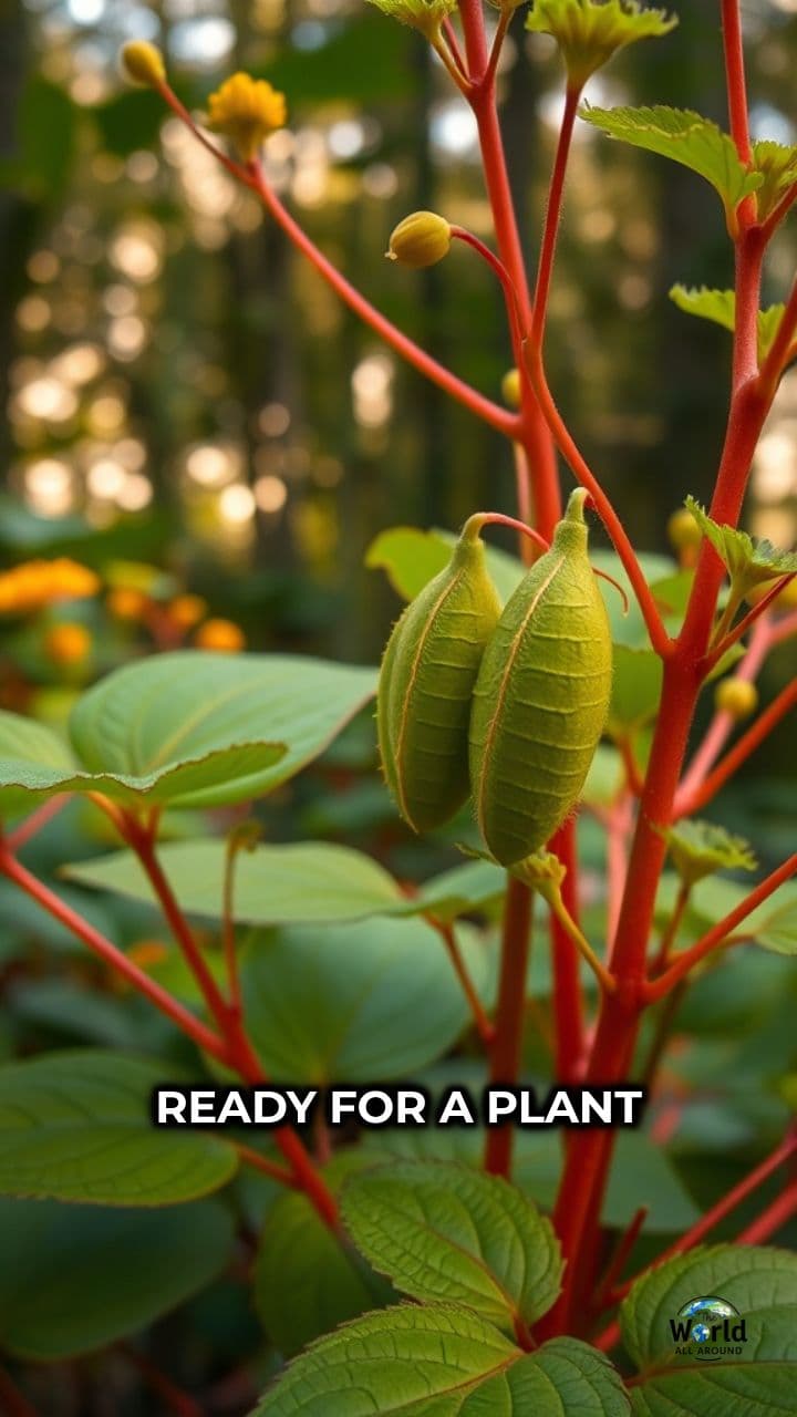 Explosive Seed Dispersal of Touch-Me-Not Plant