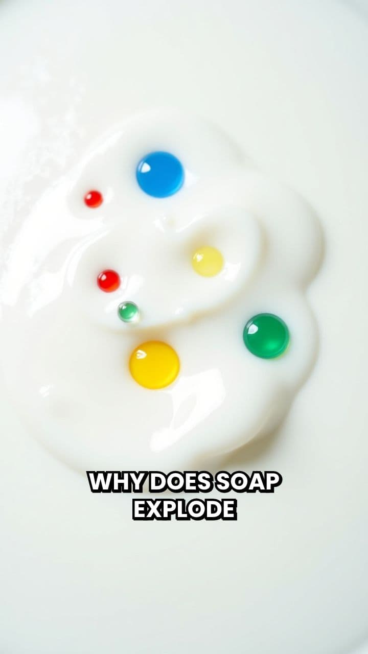 Soap's Colorful Reaction in Milk
