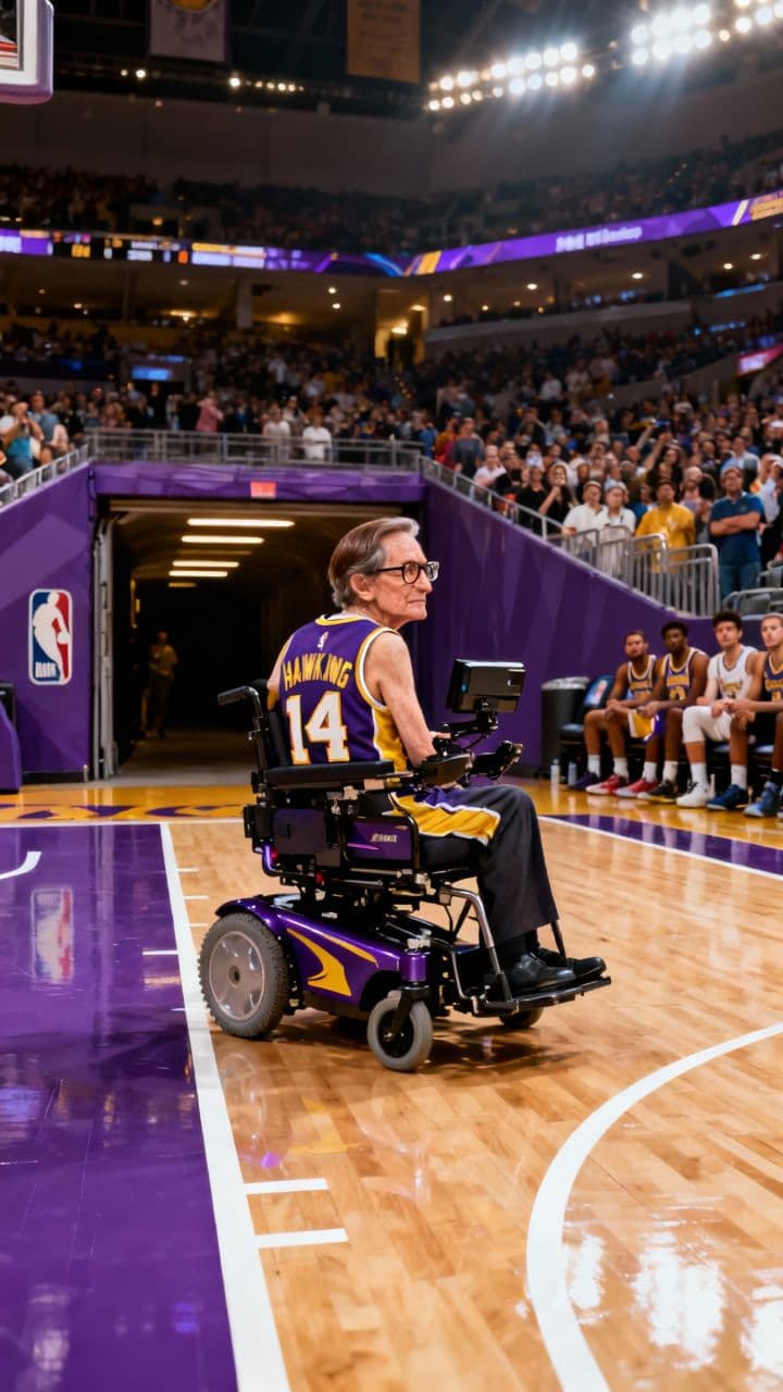 Hawking's NBA Debut
