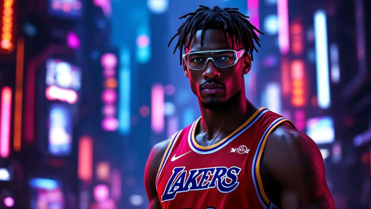 Basketteur dans une ambiance électrique à New York