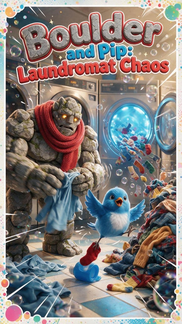 Boulder and Pip: Laundromat Chaos