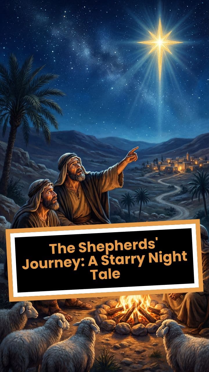 The Shepherds' Journey: A Starry Night Tale