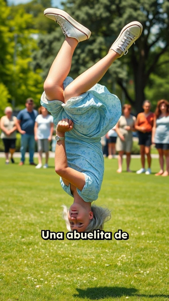 La voltereta épica de la abuela