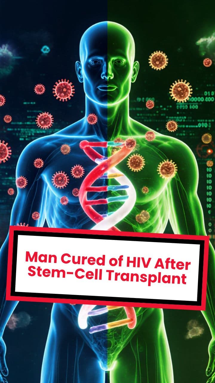 Man Cured of HIV After Stem-Cell Transplant