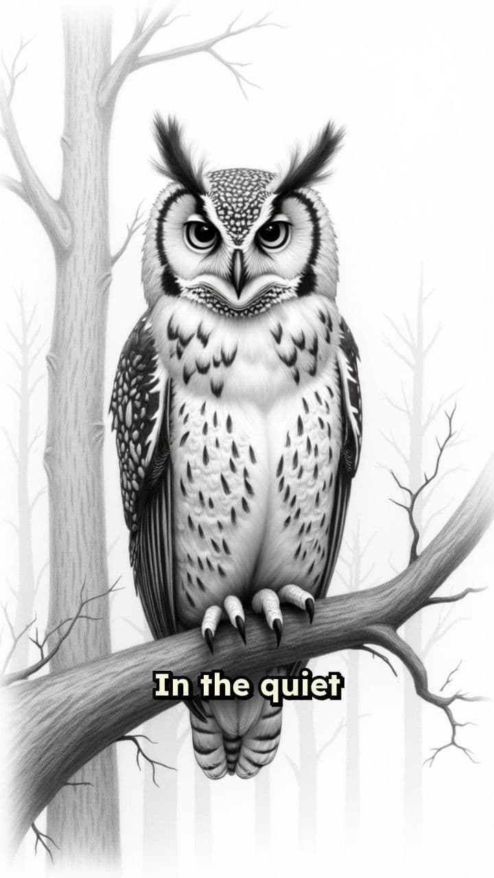 A Lovely Sketch Owl