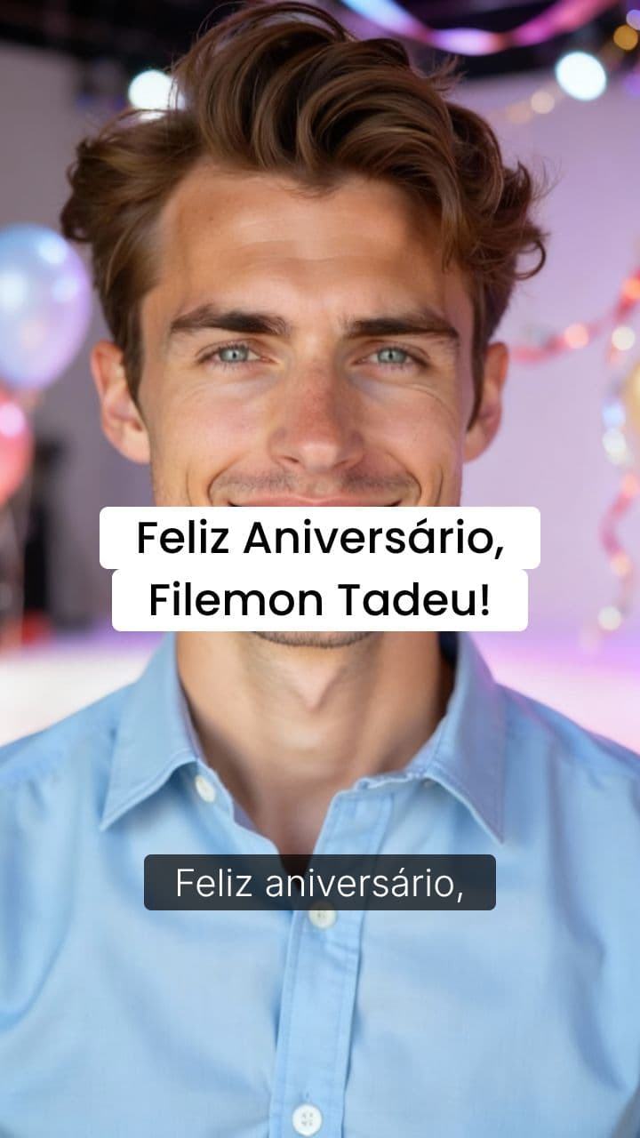 Mensagem de Aniversário para Filemon Tadeu
