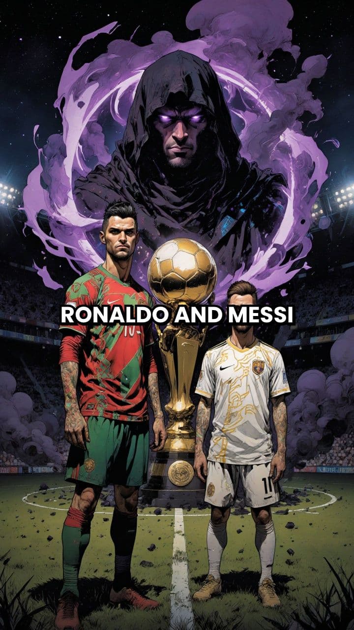 The Future of Football: Ronaldo and Messi vs Shadows