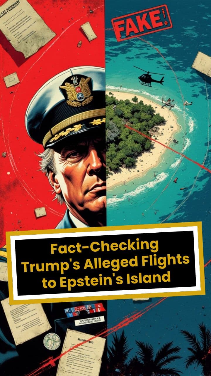Fact-Checking Trump's Alleged Flights to Epstein's Island