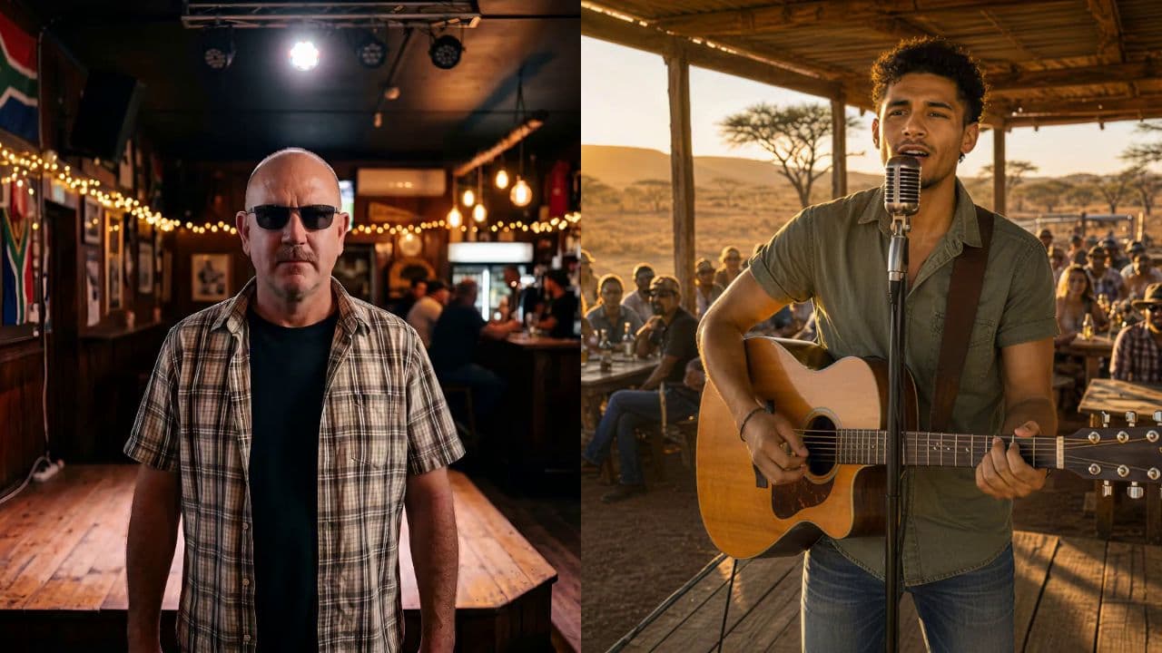 Guitarist at a Rural South African Pub