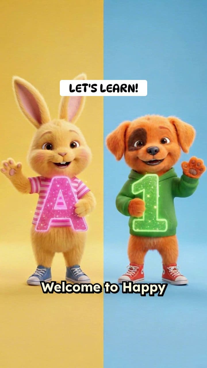 Happy Rhyme World Letters and Numbers Mashup