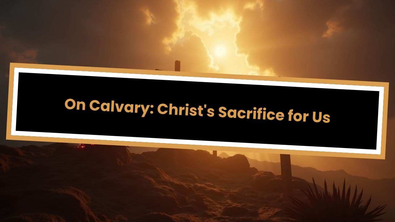 On Calvary: Christ's Sacrifice for Us