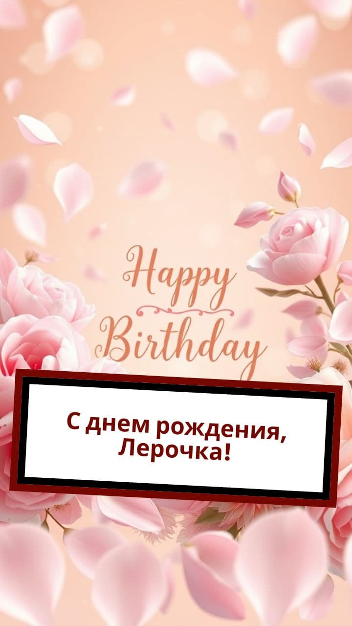 С днем рождения, Лерочка!