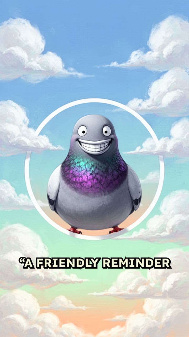 A Friendly Reminder About Pigeons
