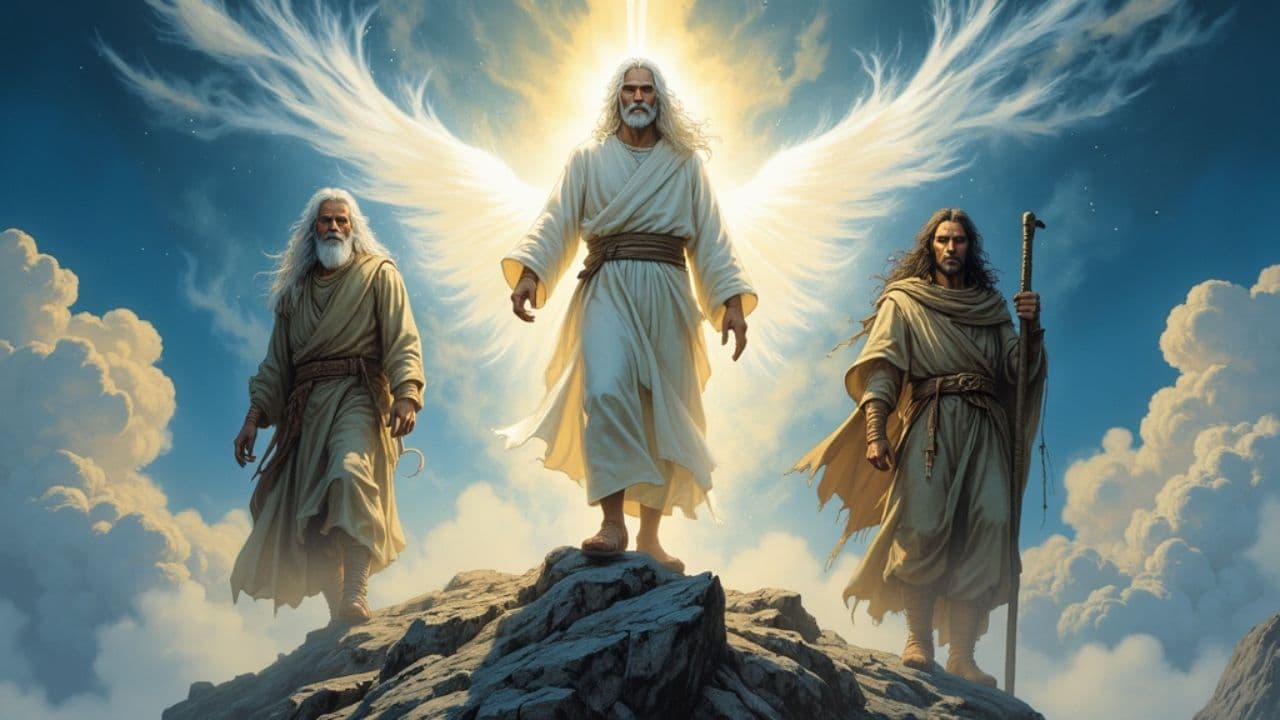 Transfiguration of Jesus with Moses and Elijah