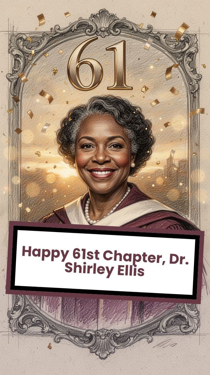 Happy 61st Chapter, Dr. Shirley Ellis
