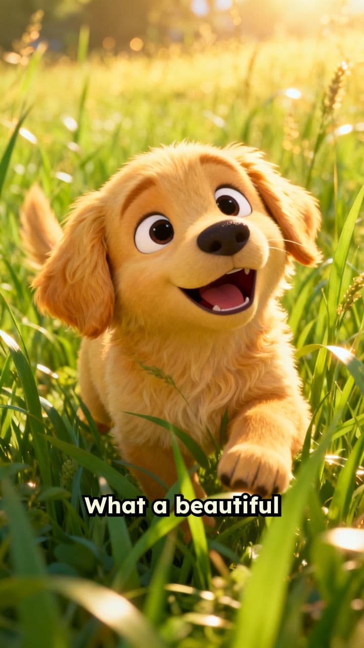 A Puppy's Sunny Adventure