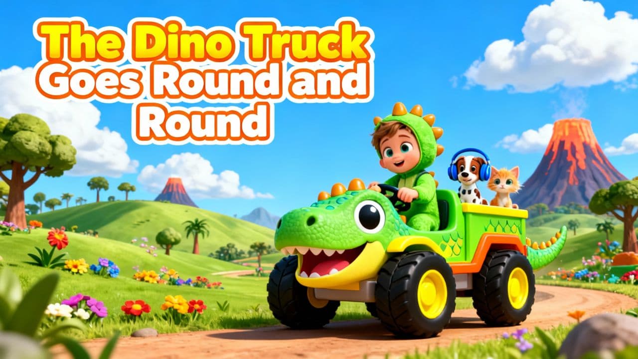 The Dino Truck Goes Round and Round