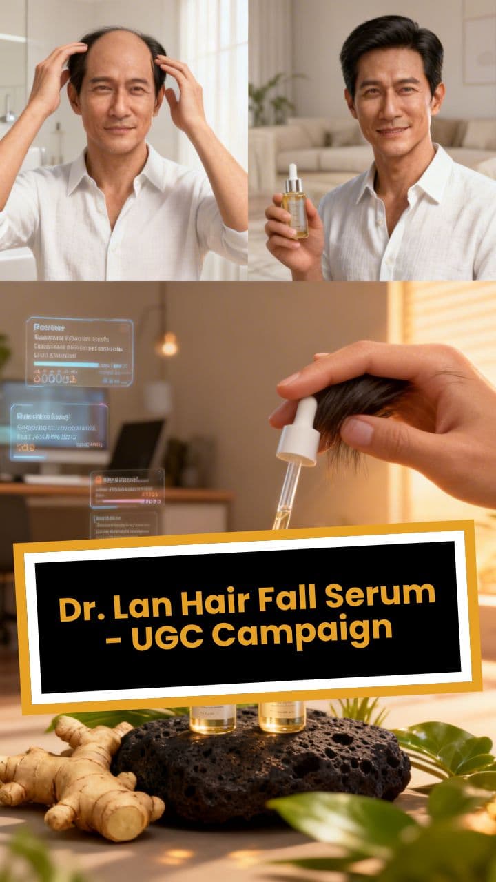 Dr. Lan Hair Fall Serum - UGC Campaign