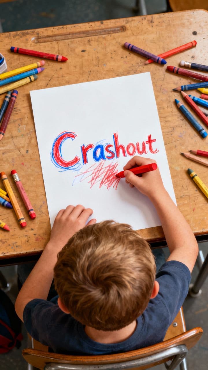 Crashout Crayon Writing