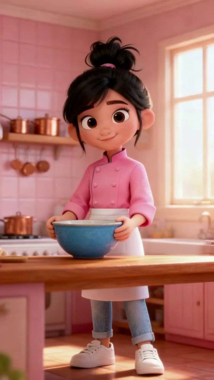 Whimsical Toy Kitchen Cooking Show