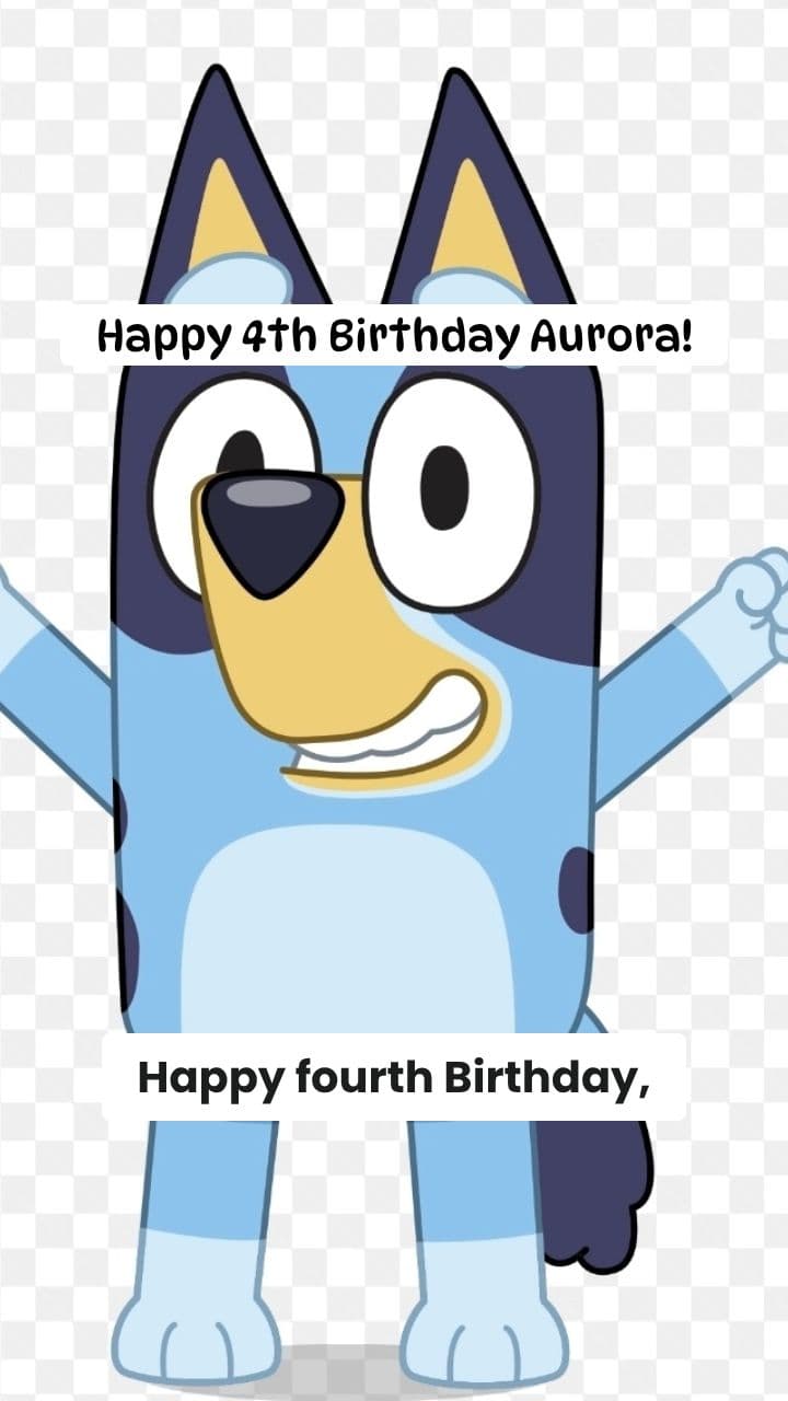 Aurora's 4th Birthday Greeting