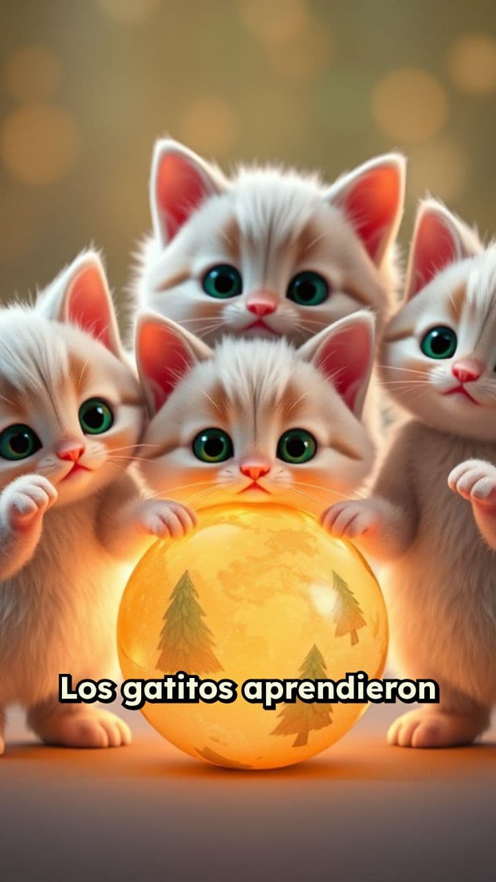 3 Gatitos enseñan resina en bosques de China