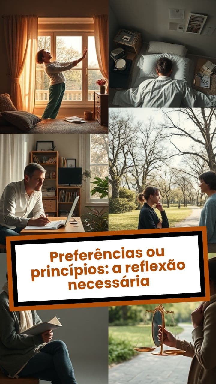 Preferências ou princípios: a reflexão necessária