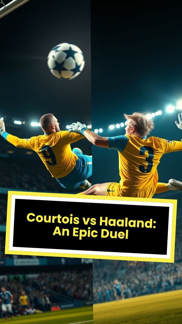 Courtois vs Haaland: An Epic Duel